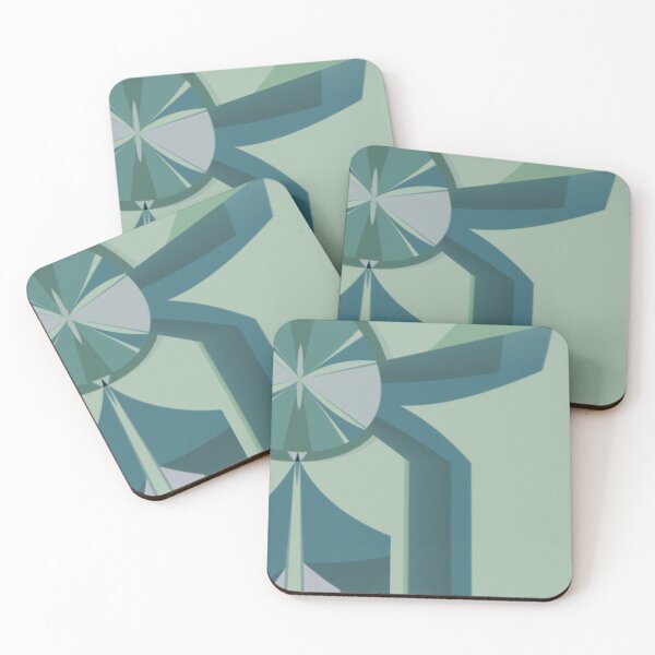 Item preview, Time Out Modern Abstract Feature Art muted greens designed and sold by Jenny Meehan Art Prints and Patterns  .