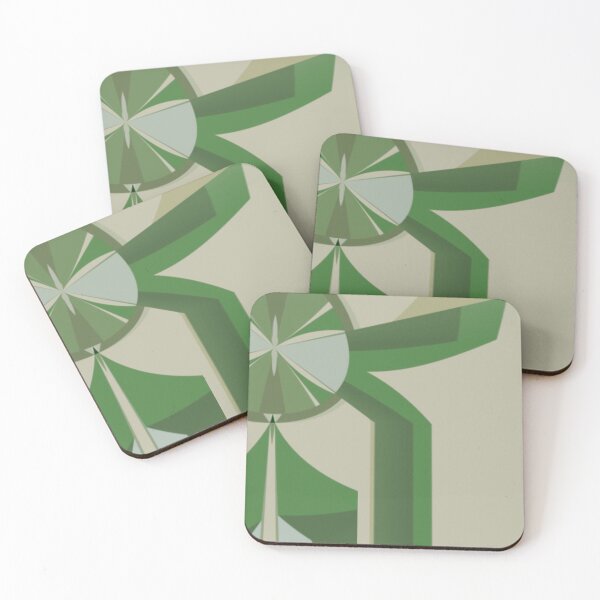 Item preview,  Time Out Modern Abstract Green  Feature Art designed and sold by Jenny Meehan Art Prints and Patterns  .