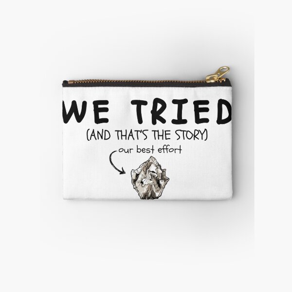 Item preview, We Tried – Funny Crumpled Paper Minimalist Meme designed and sold by KomixsDesign.