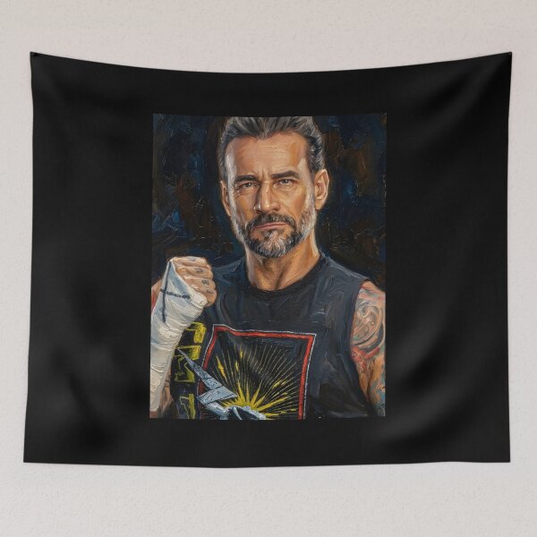 Item preview, Cm Punk Oil Painting designed and sold by maretsad.