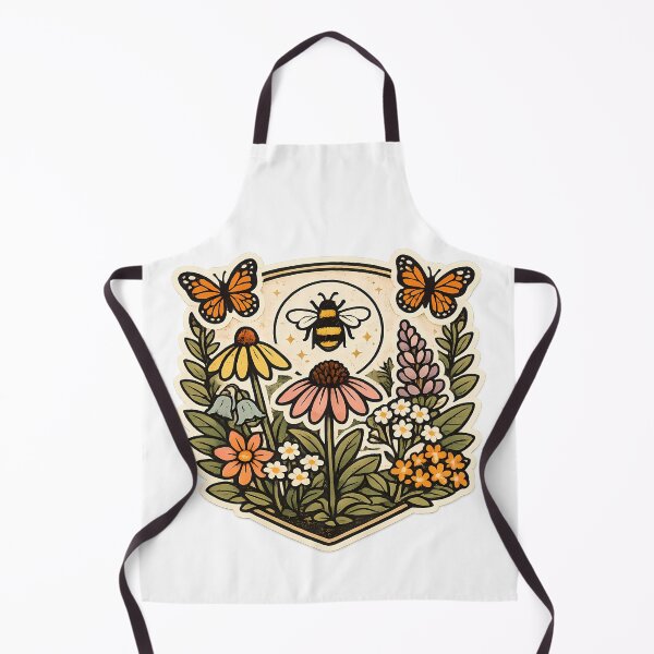 Item preview, Vintage Pollinator Garden Botanical Badge designed and sold by StickerinoShop.
