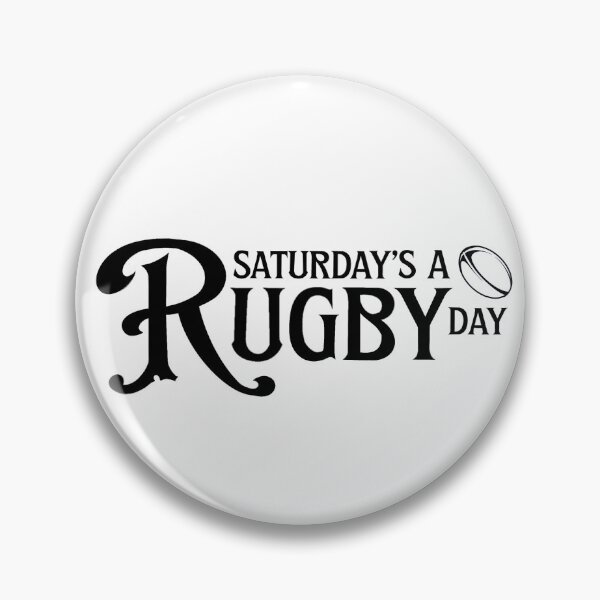 Item preview, Saturday’s A Rugby Day | Rugby Ball Typography designed and sold by Aioli’s Attic.
