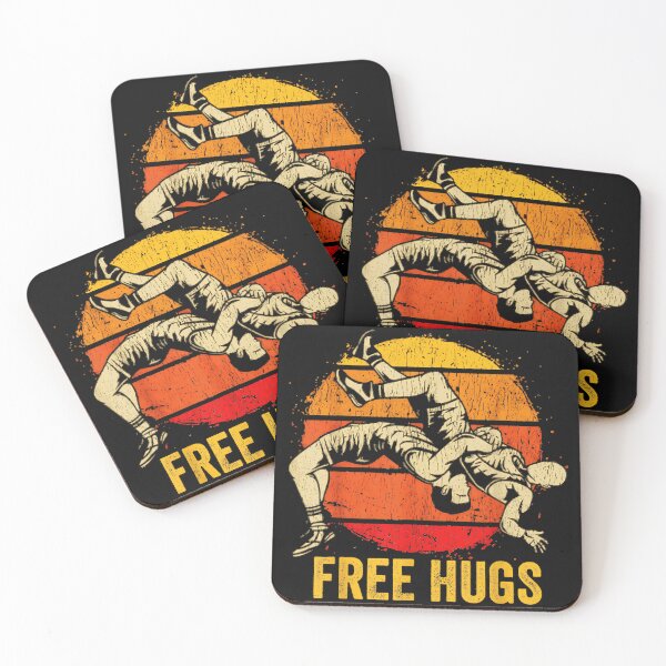 Item preview, Free Hugs Wrestling Wrestler Combat Sports Fan designed and sold by DanielVantiOAL.