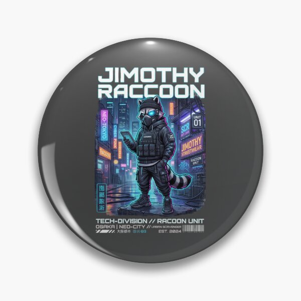 Item preview, Cyber Jimothy Raccoon designed and sold by lokabrand.