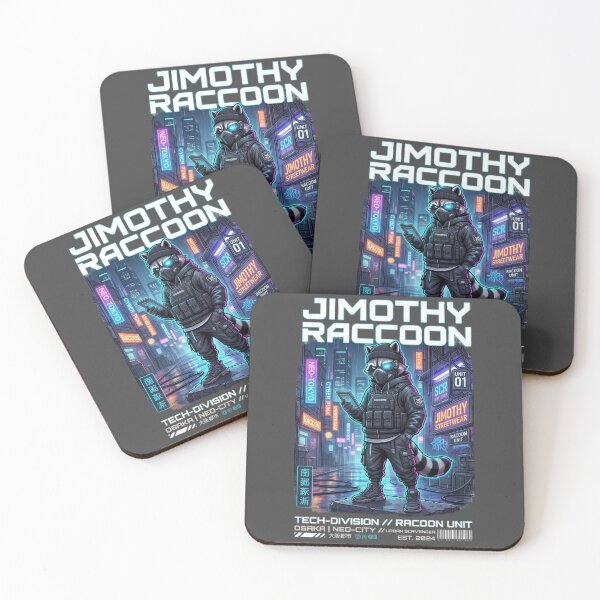 Item preview, Cyber Jimothy Raccoon designed and sold by lokabrand.
