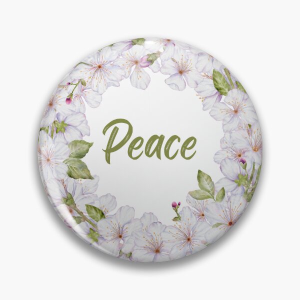 Item preview, Peace in Bloom – Vintage Cherry Blossom Wreath designed and sold by GabrielleStudio.