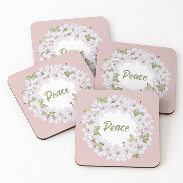 Item preview, Peace in Bloom – Vintage Cherry Blossom Wreath designed and sold by GabrielleStudio.
