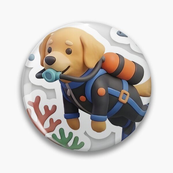 Item preview, diving dog designed and sold by habeeb66shop.