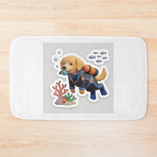 Item preview, diving dog designed and sold by habeeb66shop.