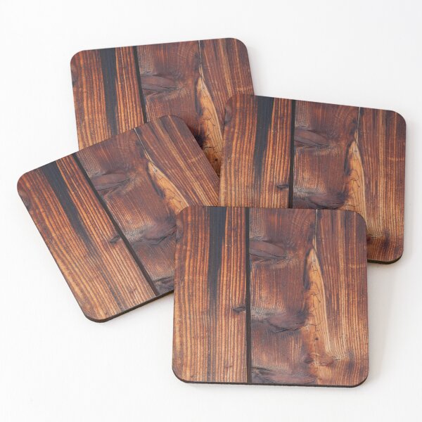 Item preview, Rustic Warm Amber Pine Timber Planks with Rich Knots and Natural Grain designed and sold by NorthWild.