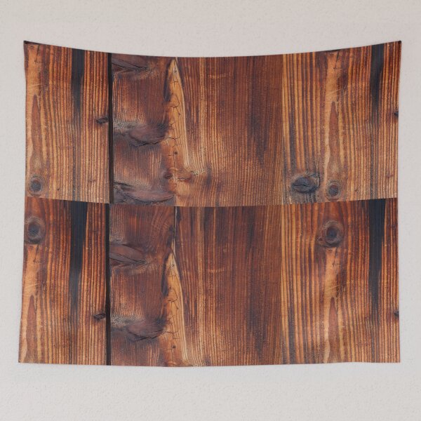 Item preview, Rustic Warm Amber Pine Timber Planks with Rich Knots and Natural Grain designed and sold by NorthWild.
