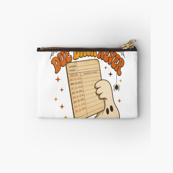 Item preview, Due Back Never Retro Spirit with library card designed and sold by BoosterShop.