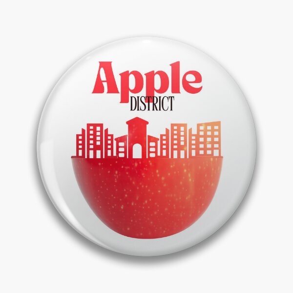 Item preview, Apple District – Creative City in an Apple Minimalist Graphic Design designed and sold by Sondosyazanart.