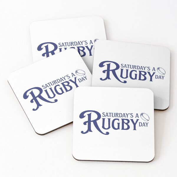 Item preview, Saturday’s A Rugby Day | Rugby Ball In Blue designed and sold by Aioli’s Attic.