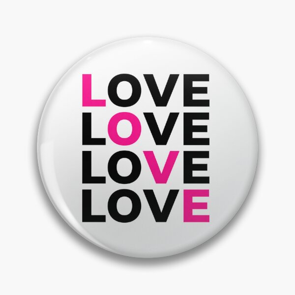 Item preview, Modern Pink Love Typography – Minimalist Valentine Design designed and sold by LittleGinnyArt.