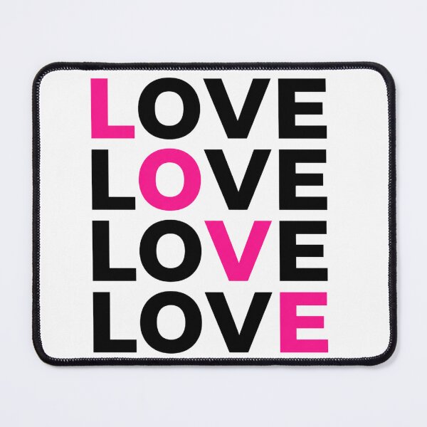 Item preview, Modern Pink Love Typography – Minimalist Valentine Design designed and sold by LittleGinnyArt.