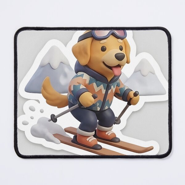 Item preview, skiying doggy mount designed and sold by habeeb66shop.
