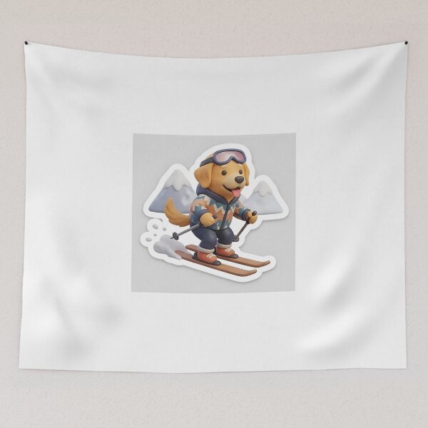 Item preview, skiying doggy mount designed and sold by habeeb66shop.