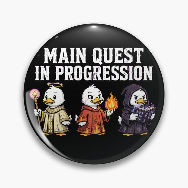 Item preview, Main Quest In Progression Cute Duck Wizard Cleric Warlock Party  main designed and sold by Yellowriversss.