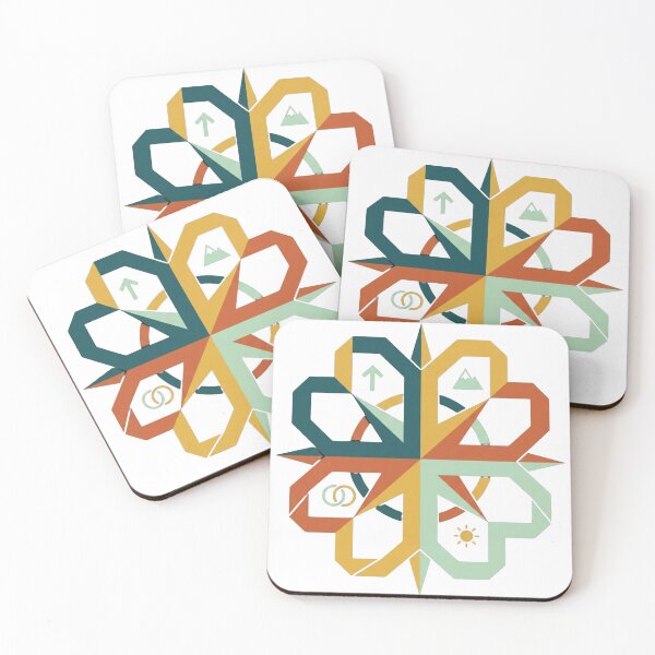 Item preview, Retro Geometric Compass & Wilderness Emblem designed and sold by Dzblack.