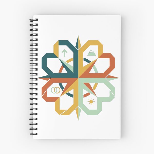 Item preview, Retro Geometric Compass & Wilderness Emblem designed and sold by Dzblack.