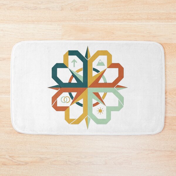 Item preview, Retro Geometric Compass & Wilderness Emblem designed and sold by Dzblack.