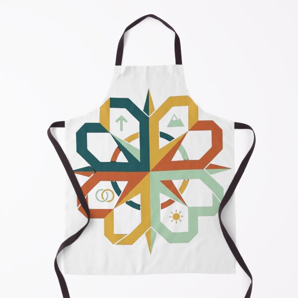 Item preview, Retro Geometric Compass & Wilderness Emblem designed and sold by Dzblack.