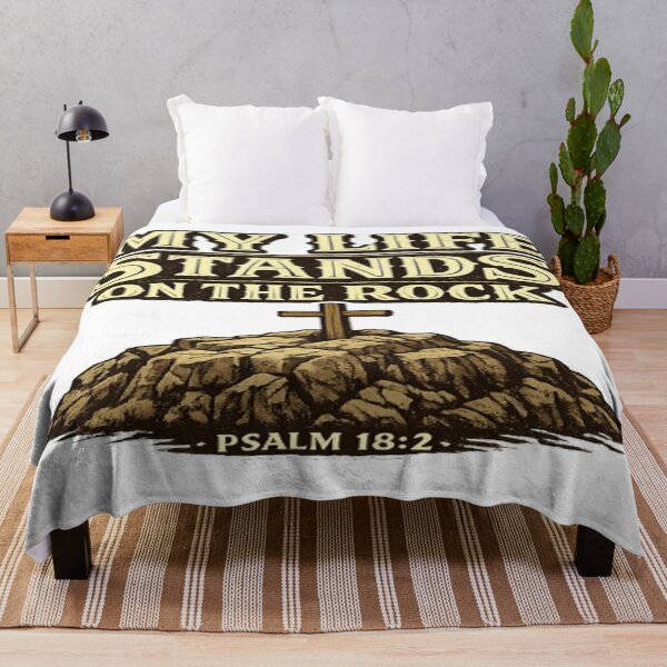 Item preview, Rock‑Solid Faith: Psalm 18:2 Christian Inspirational Design designed and sold by graceformen.