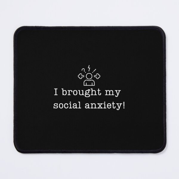 Item preview, 'I brought my social anxiety!' Funny Christmas party designed and sold by Imagine Ink Design Studio.