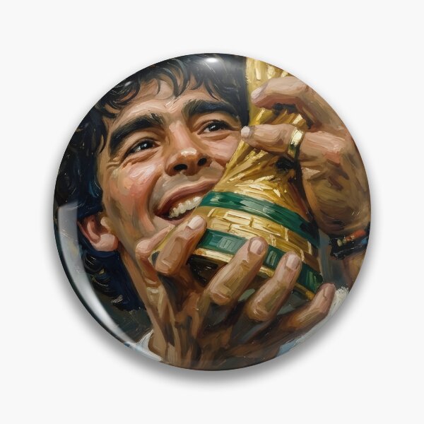 Item preview, Diego Maradona Oil Painting designed and sold by maretsad.