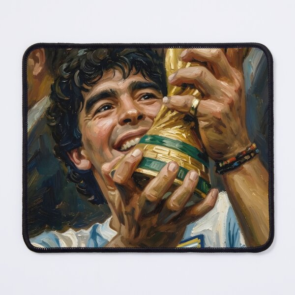 Item preview, Diego Maradona Oil Painting designed and sold by maretsad.