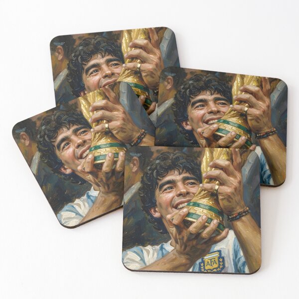 Item preview, Diego Maradona Oil Painting designed and sold by maretsad.