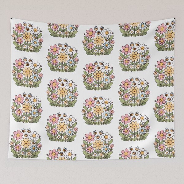 Item preview, Kawaii Pollinator Garden Wildflowers designed and sold by StickerinoShop.