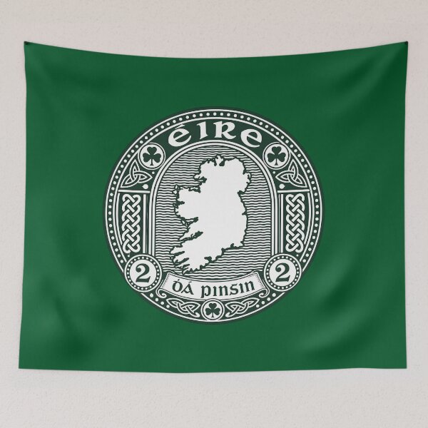 Item preview, Irish Vintage Green And White  designed and sold by canvasriddle.