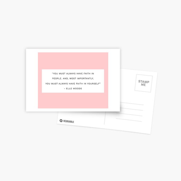 Elle Woods Postcard