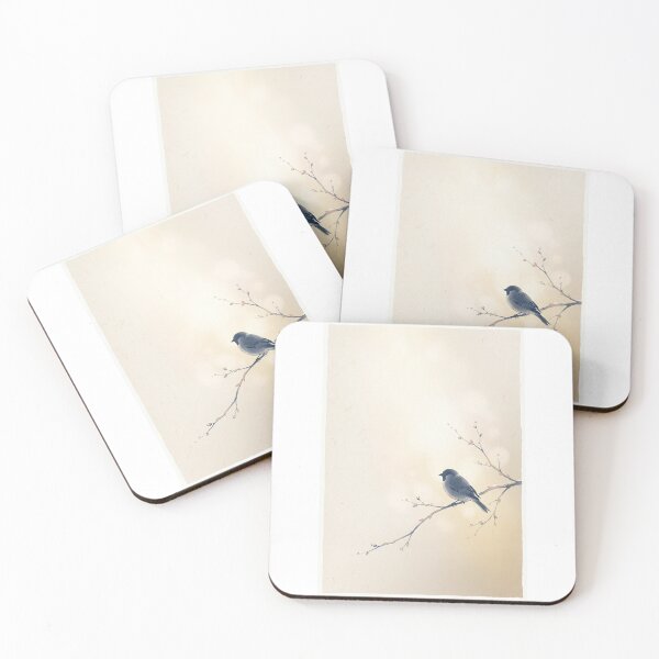 Item preview, Japanese Sparrow Watercolor - Wabi Sabi Nature Art designed and sold by Wagara-J.