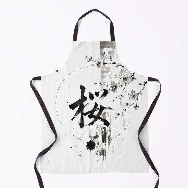 Item preview, Modern Sakura Kanji Sumi-e Ink Art designed and sold by SUMIBOKU.