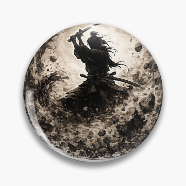 Item preview, Earth Enso Samurai Silhouette designed and sold by  Silent Japan Studio.