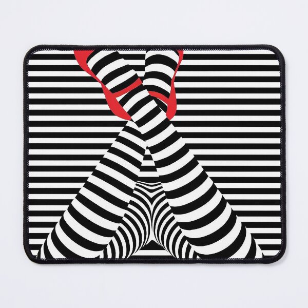 Item preview, Striped Legs Optical Illusion designed and sold by ZipZappa.