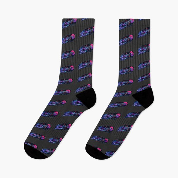 Item preview, Synthwave Vintage Anime Spaceship Warp Trail designed and sold by KungPowUnicorn.