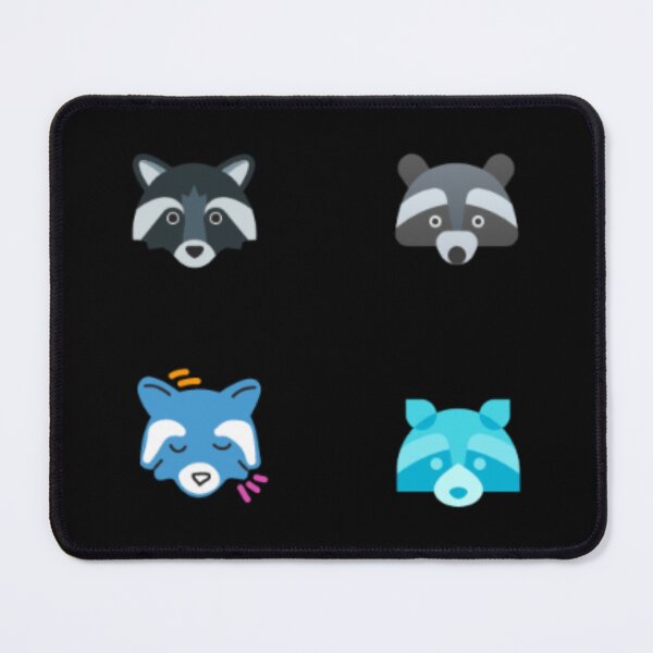 Item preview, Cute Minimalist Raccoon Faces - Geometric Woodland Pattern designed and sold by Yasmine Mohammed.