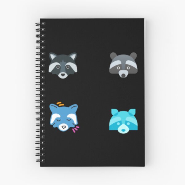 Item preview, Cute Minimalist Raccoon Faces - Geometric Woodland Pattern designed and sold by Yasmine Mohammed.