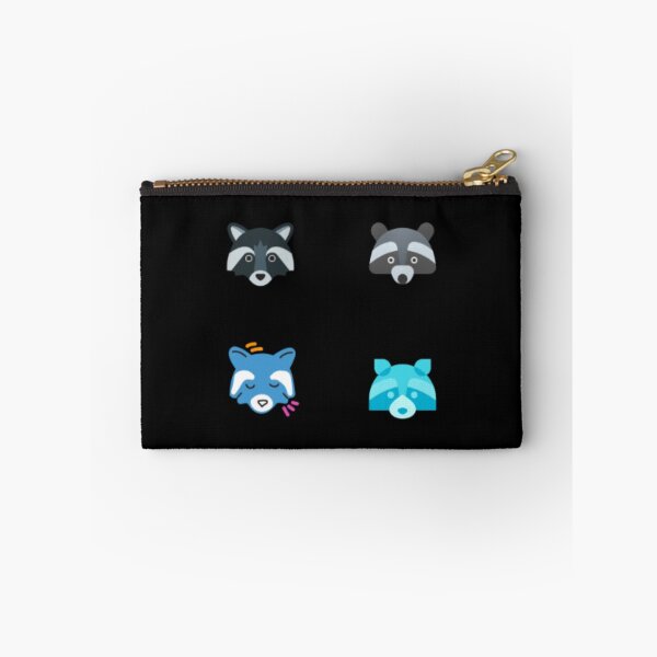 Item preview, Cute Minimalist Raccoon Faces - Geometric Woodland Pattern designed and sold by Yasmine Mohammed.