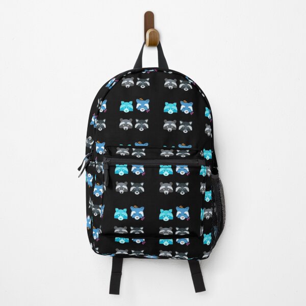 Item preview, Cute Minimalist Raccoon Faces - Geometric Woodland Pattern designed and sold by Yasmine Mohammed.
