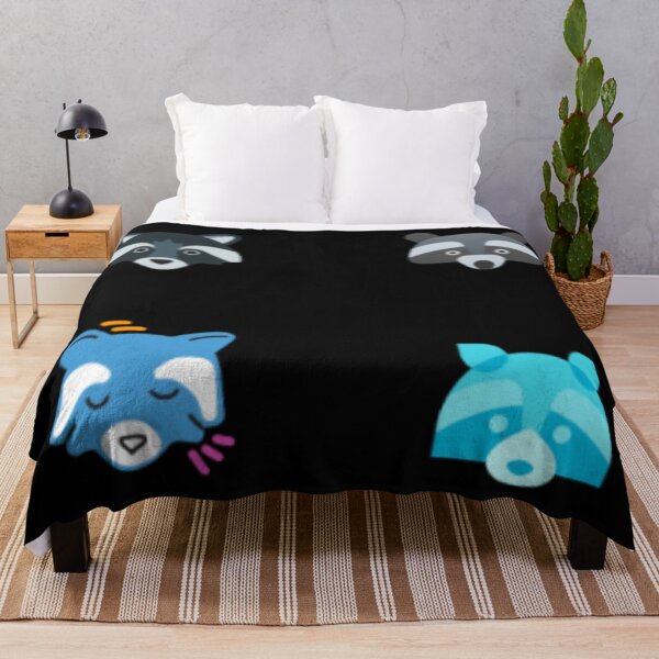 Item preview, Cute Minimalist Raccoon Faces - Geometric Woodland Pattern designed and sold by Yasmine Mohammed.