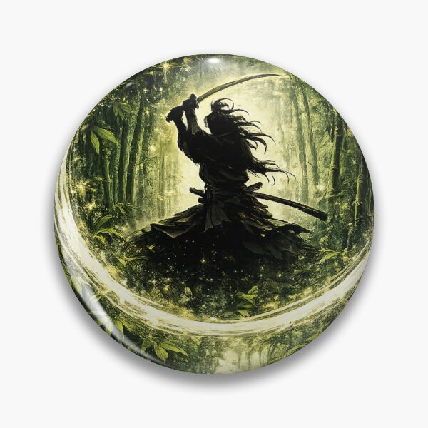 Item preview, Bamboo Enso Samurai Silhouette designed and sold by  Silent Japan Studio.