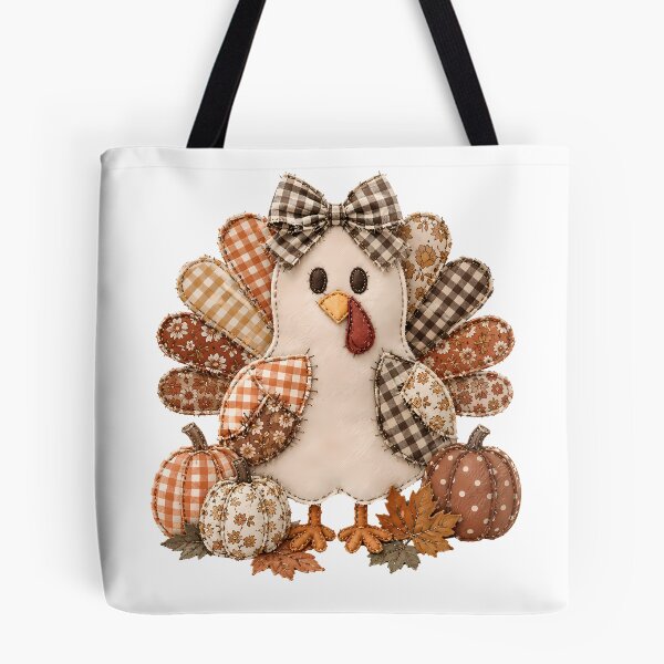 Item preview, Faux Patchwork Turkey Cute Thanksgiving designed and sold by madebymayberry.