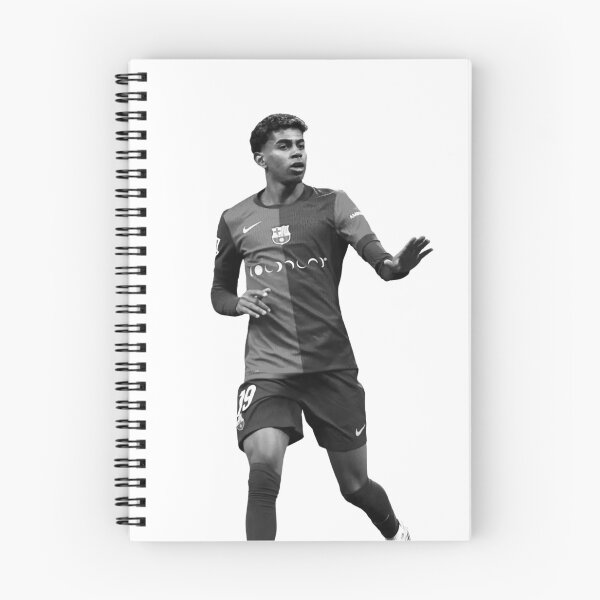 Item preview, lamine yamal goal celebration black and white designed and sold by br87art.