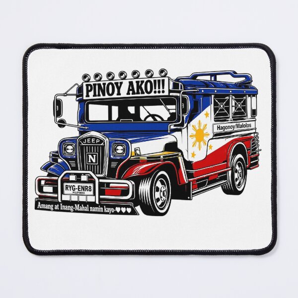 Item preview, Pinoy Ako Jeepney Shirt | Filipino Pride Classic Jeepney Graphic Tee designed and sold by rygenr8.
