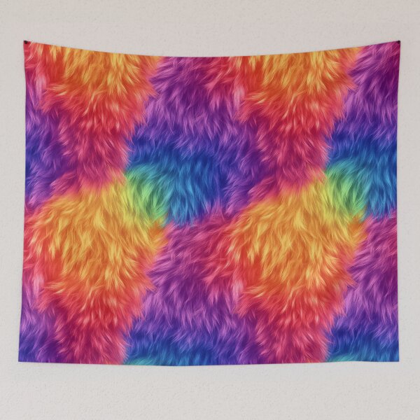 Item preview, Puppet Fur In Rainbow. designed and sold by calypso-designs.